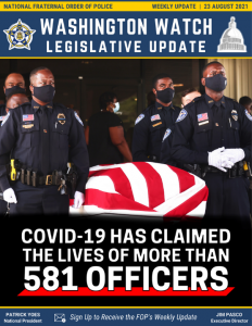 COVID-19 Has Claimed the Lives of More Than 581 Officers