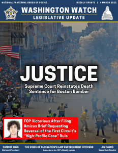 Justice: Supreme Court Reinstates Death Sentence for Boston Bomber