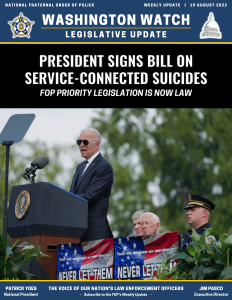 President Signs Bill on Service-Connected Suicides
