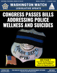 Congress Passes Bills Addressing Police Wellness and Suicides