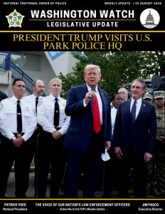 President Trump visits U.S. Park Police HQ