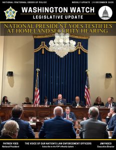 National President Yoes Testifies At Homeland Security Hearing